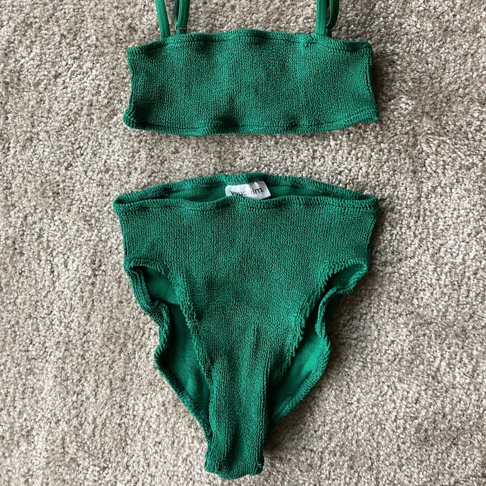 TRADE YouSwim Poise High Waist Bikini in Forest